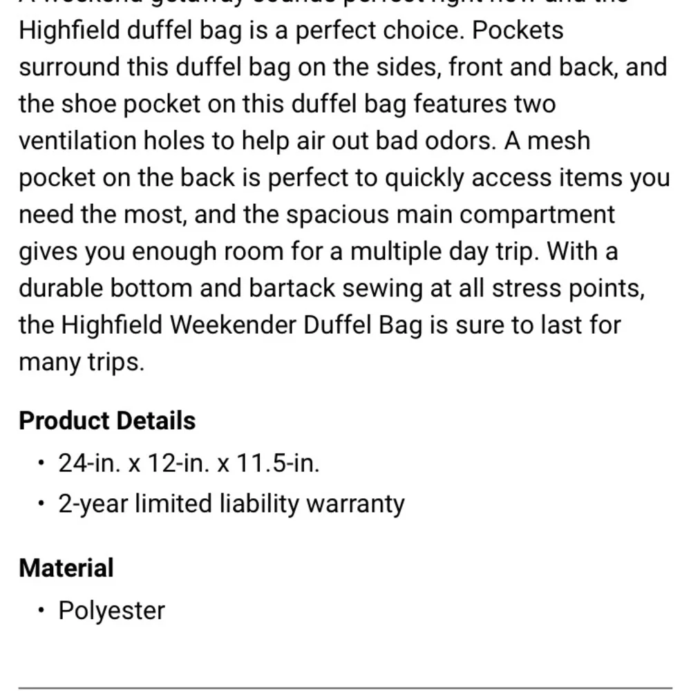 Original penguin sport duffel. NWT. 200 retail‎
